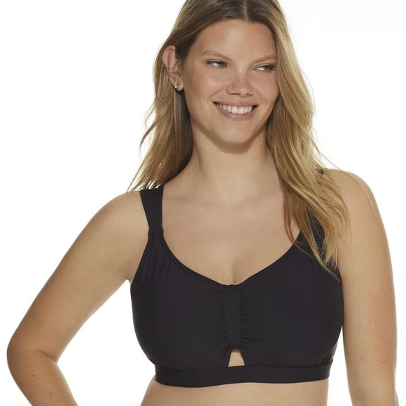 NWT Birdsong Eco Onyx Underwire Bikini Top in Black Women’s 32DD S10175 - Picture 1 of 4